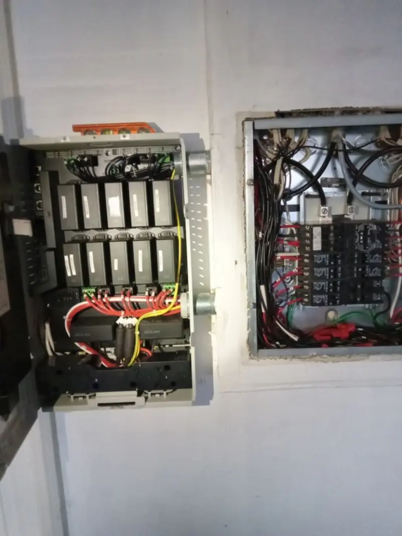 Electrical panel upgrade completed for Security Camera Wiring in Anaheim